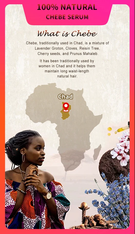 Polvo Chebe 100 % africano 100 % ingredientes naturales 100 gramos (VENDEDOR DE EE. UU.) Chebbe Foto 4 de 4