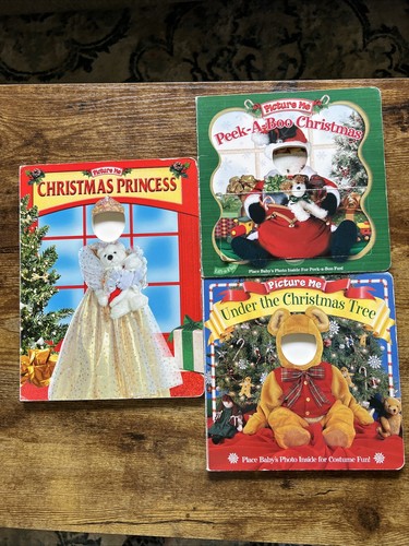 3 book picture Me Christmas princess under the Christmas tree peekaboo Christmas - Imagen 1 de 6