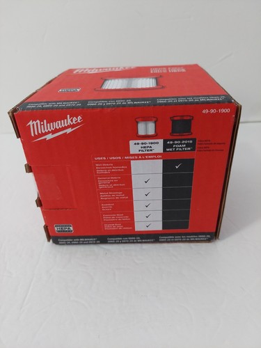 Milwaukee 49-90-1900 Hepa Filter For Wet/Dry Vac 0880-20 - Picture 4 of 5