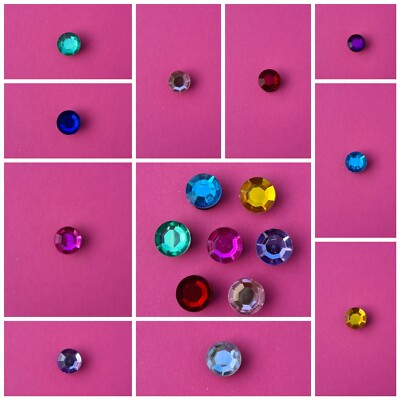Schuhstecker/Shoe Charms/Pins/Sets für Clogs  KRISTALLE - RUND