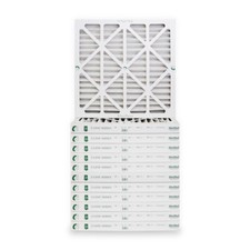 20x20x2 Air Filter MERV 10 Pleated by Glasfloss - Box of 12 - AC/Furnace Filters