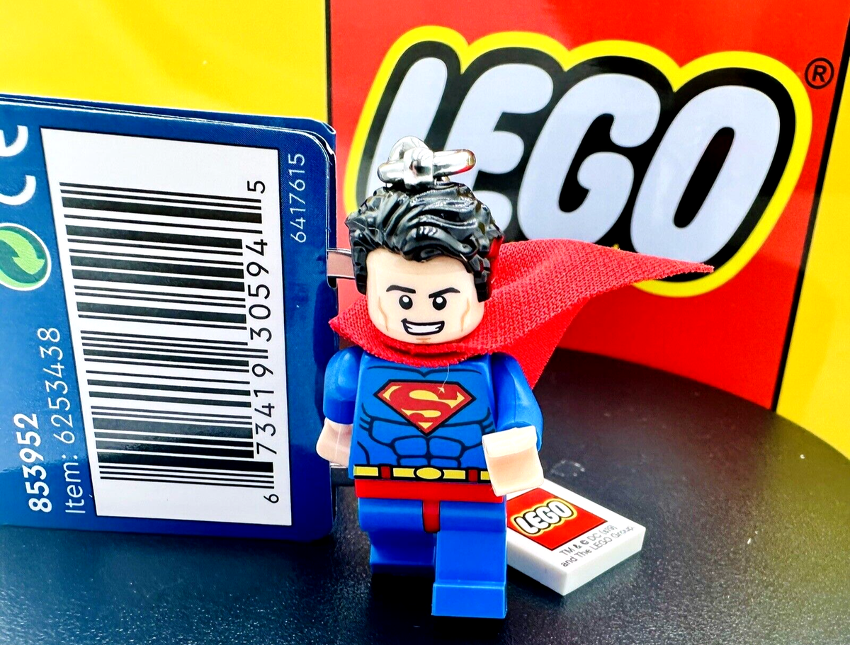 LEGO DC Superheroes Superman Minifigure Keychain - 853952 | eBay