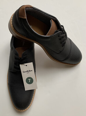 GOODFELLOW & CO JAMARCUS Black Dress/Casual Oxford Tie Shoes~Men's Size 7~NWT!!