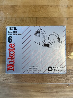 Nu-Kote B182 For Xerox 610 Memorywriter Correctable Ribbon - New In Box