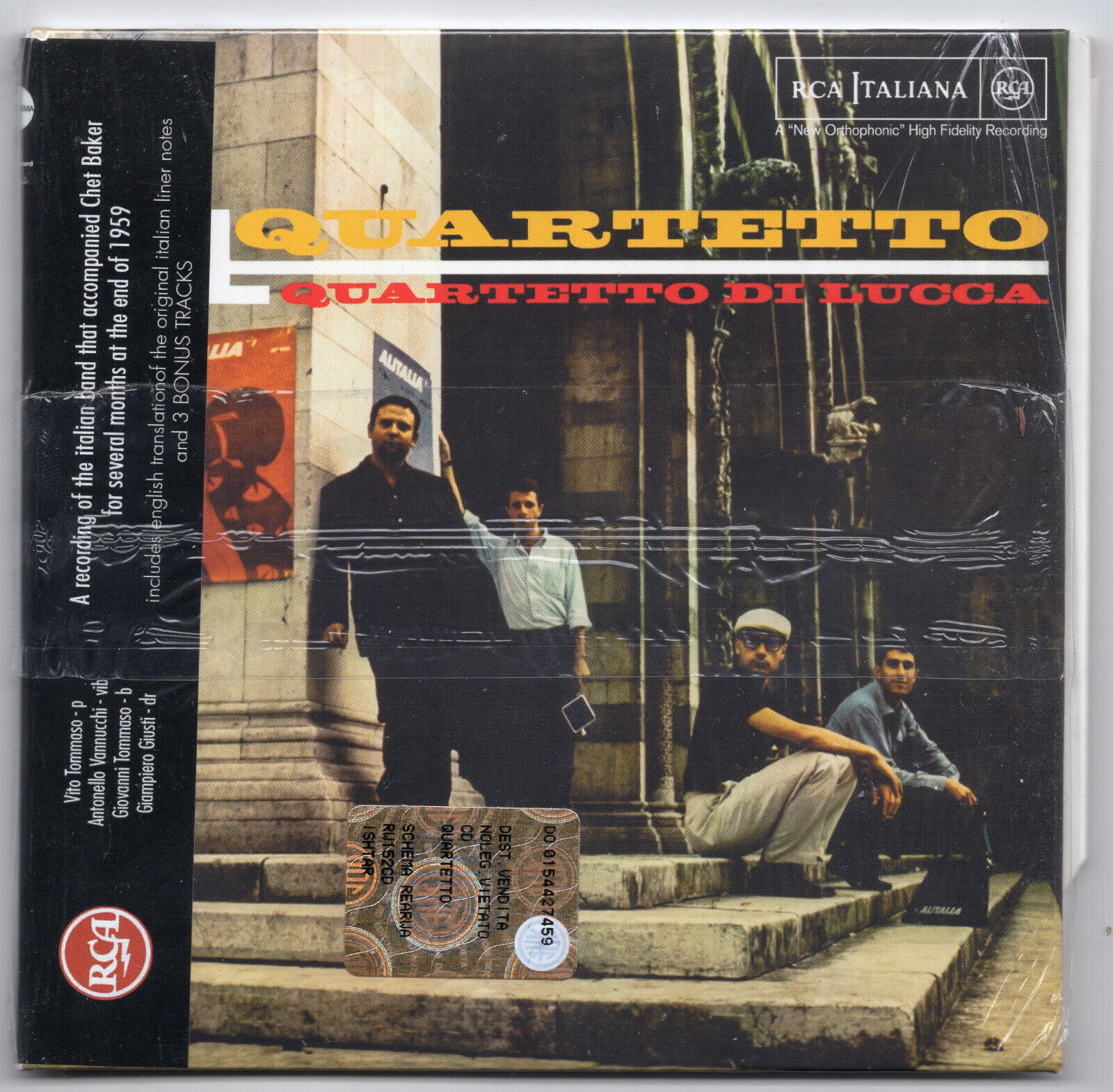 Quartetto di Lucca, the Italian band for Chet Baker 1959, RCA Italiana Schema CD