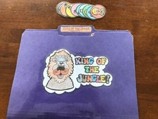 King of the Jungle Opposites 1st grades language arts file folder game