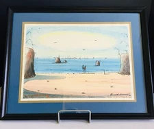 Vintage Kenneth Stancin 1975 Signed Original Framed Painting 19" x 15"