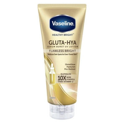 Vaseline Gluta-Hya Serum Burst UV Lotion makellos hell 330 ml groß UK VERKÄUFER