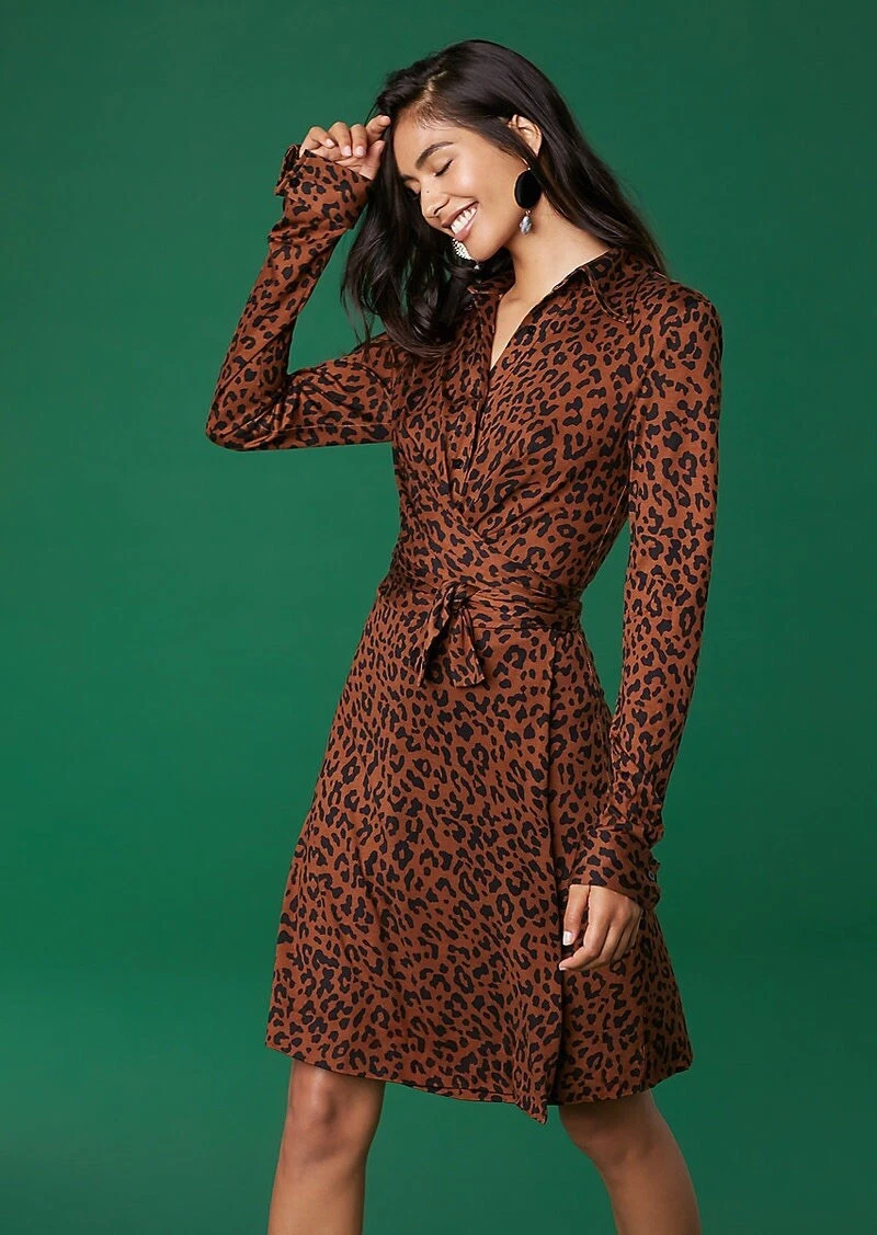 Dvf silk best sale jersey wrap dress