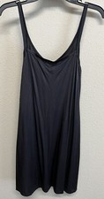 VTG Vanity Fair Slip Dress Womens 34 18 /40 Black Long Maxi Style 10-158