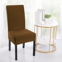 Stretch Stuhlbezug Universal Stuhlhusse StuhlüBerzug Stuhl Husse Hochzeit Braun