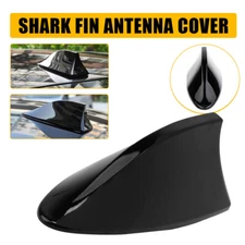 Shark Fin Car Roof Antenna Black Radio FM/AM Antena Radio Universal Screw