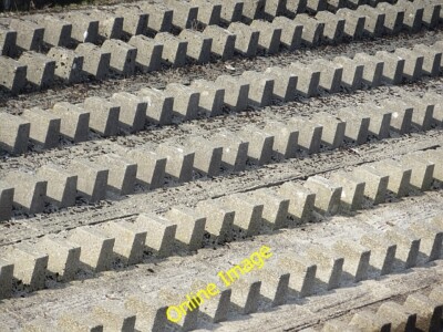 Photo 6x4 Wave baffles Hitteril Hill The water side of the huge Daer dam  c2014