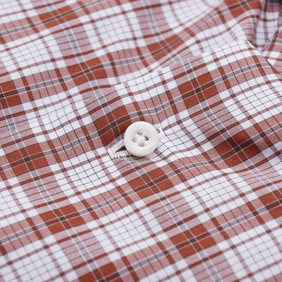 Camisa de vestir Isaia regular-fit 'Italia' a cuadros de algodón ligero 15,75 Foto 2 de 4