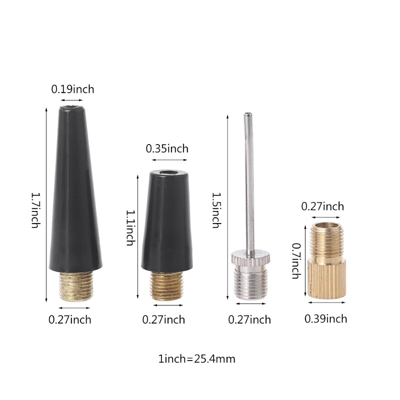 10-Pack Balloon Pump Adapter Kit – Nozzles For Football, Bike Tire, Basketball, Swim Rings & More