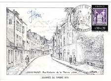 1870+ FDC CARTE MAXIMUM  1er JOUR  JOURNEE DU TIMBRE 1976 CENTENAIRE TYPE SAGE