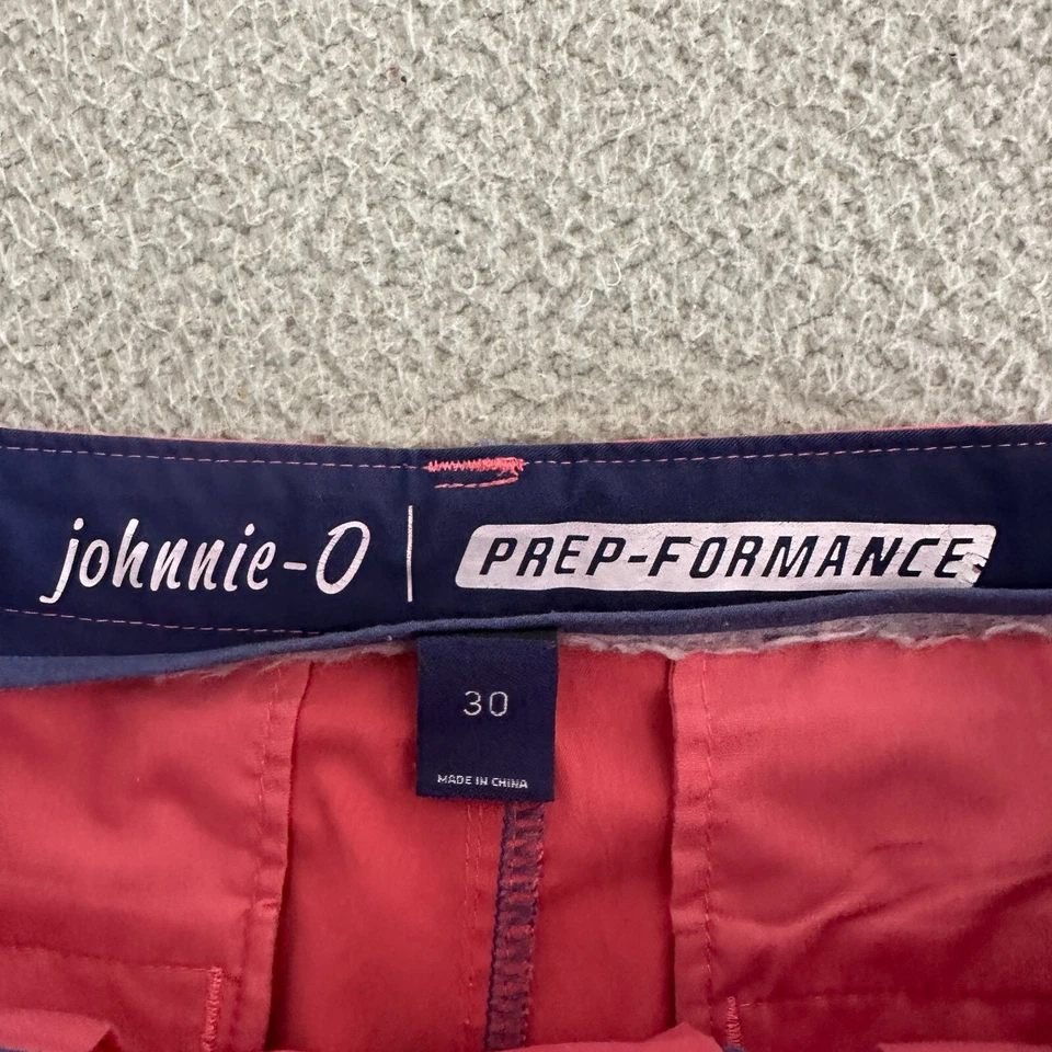 Pantalones Cortos Johnnie-O Cross Country Para Hombres 3 Prep-Rendimiento Rojo Elastizado Golf Atlético Foto 2 de 4