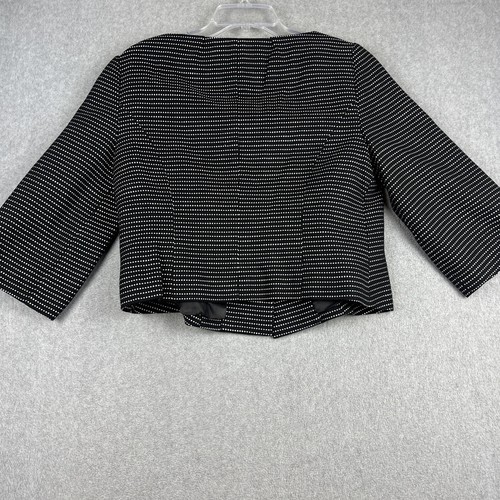The Limited Blazer Womens L Black Polka Dot Cropped 3 Button Corporate NWT $128 - Bild 6 von 6