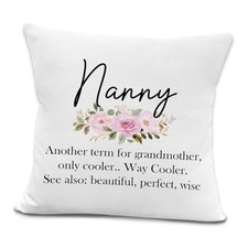 Definition Throw Pillow Covers, Christmas Birthday Gifts for Grandma Nanny