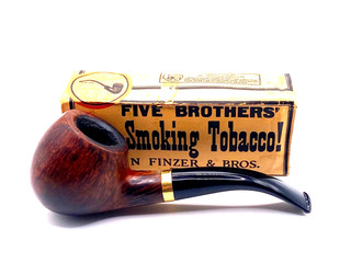 Åge Bøgelund Pfeife High Grade 585 Gold Ring Handmade in Denmark pipe 9mm Filter