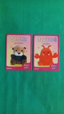 2025 Leaf Palm Pals Lot Of 2 Selena Sea Otter & Crawford Lobster #PB-8 & #PB-6 