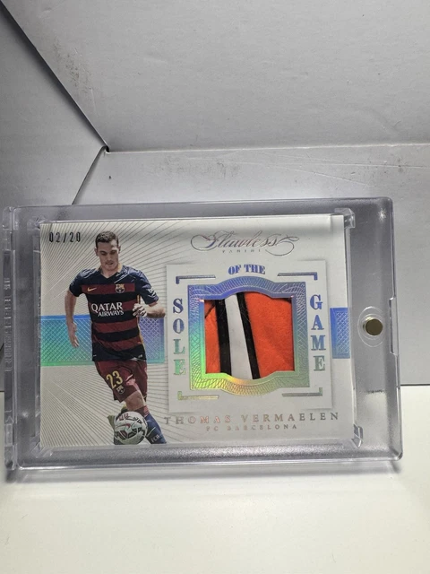 Panini Flawless Soccer 2015-16 Thomas Vermaelen FC Barcelona Patch 02/20