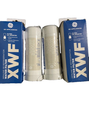 #ad 2 PACK Brand new sealed original GE refrigerator XWF water filter replacement $19.97