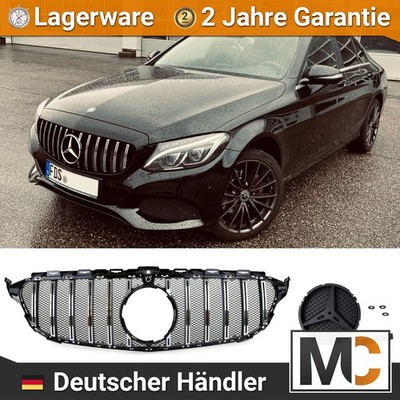 Panamericana Frontgrill Rennsport-Gitter Schwarz Chrom passt für Mercedes W205