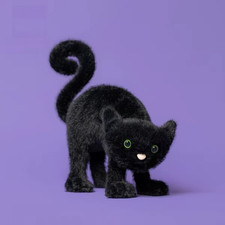 Jellycat London Spookipaws Cat Black Cuddly Toy Halloween Gifts INC dust bag