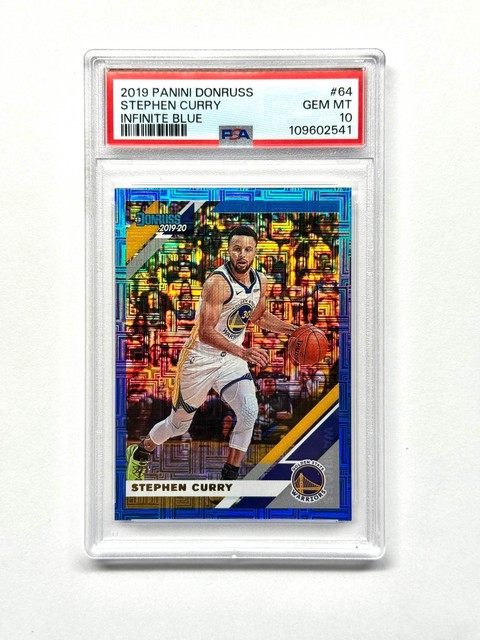 2019 Panini Donruss Stephen Curry Infinite Blue /35 PSA 10