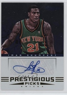 2012 Prestige Prestigious Picks Signatures Iman Shumpert #16 Rookie Auto RC 2t8