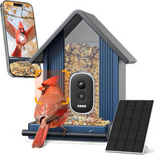 Smart Bird Feeder with Camera 2.5K UHD - AI Identifies 11,000 Species