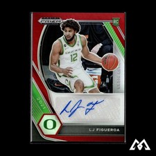 2021 Panini Prizm Draft Picks #DP-LJF LJ Figueroa DP Auto Red #/199