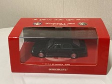Minichamps Alfa Romeo 75 V6 3 0 America 1989 Diecast Model Car Black