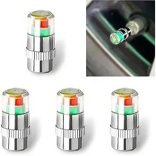 4 PCS Car Tire Pressure Monitor Valve Stem Caps, 2.4Bar 36PSI Tire Pressure Moni