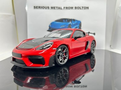 MINICHAMPS 110 062120 2024 PORSCHE CAYMAN GT4 RS RED WEISSACH PACKAGE 1:18 SCALE