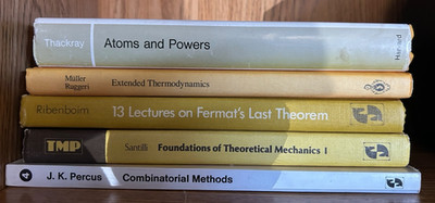 Lot of 5 Vintage Graduate Science Math Engineering Books - HC,
