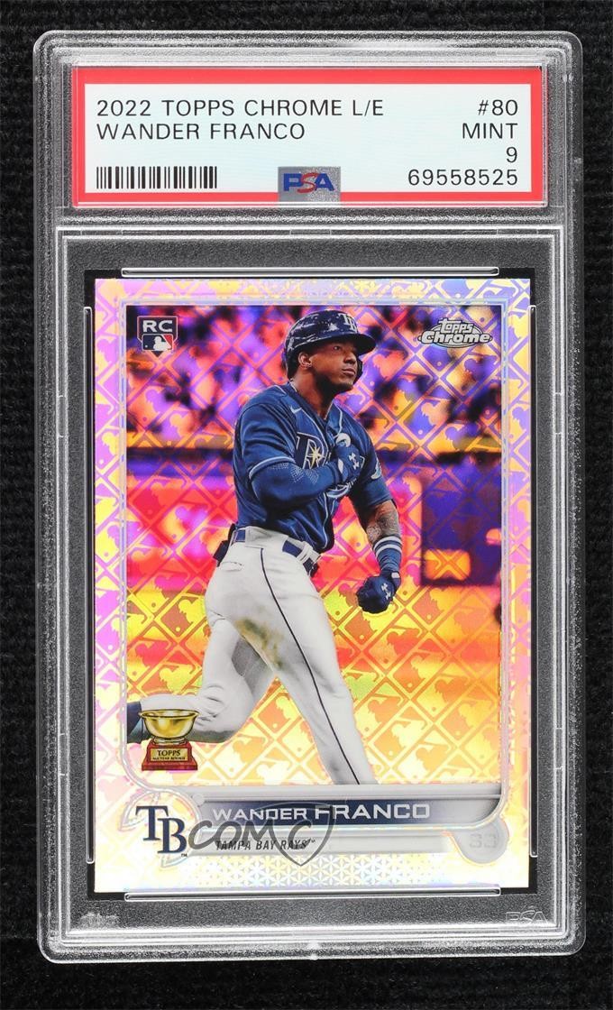 2022 Topps Chrome Logofractor Edition Wander Franco #80 PSA 9 MINT 00l8