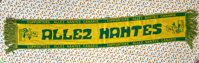 Écharpe Supporters Nantes Canaris Saison 2013/2014 - Jaune - Ancienne Sans PSG OM