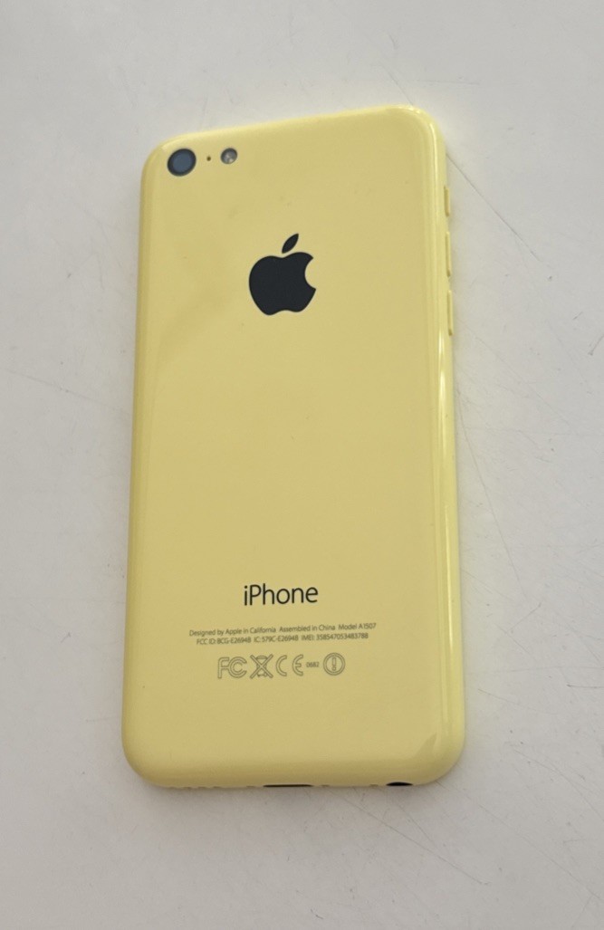 Original Apple iPhone 5C Gehäuse Rahmen Rückseite Komplett Vormontiert Gelb MEGA