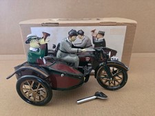 Paya Blechspielzeug Motorrad mit Beiwagen R B A