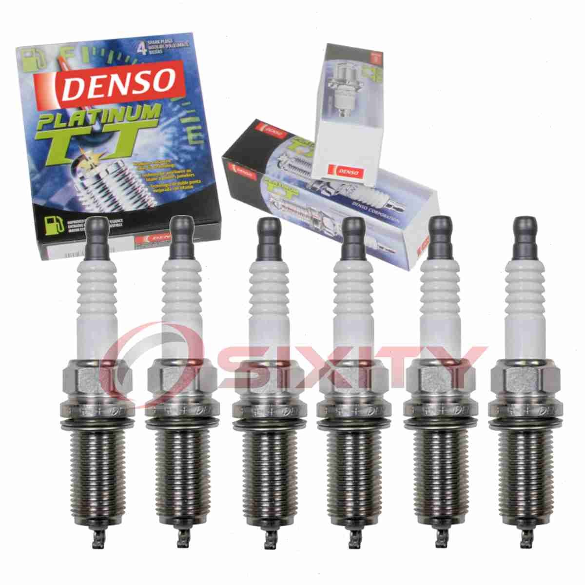 6 pc Denso Platinum TT Spark Plugs for 2015 Lexus RX350 3.5L V6 Ignition td