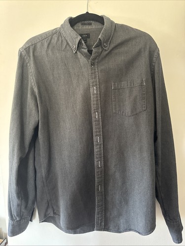 J Crew Slim Large Button Down Grau - Herren L - Bild 1 von 3