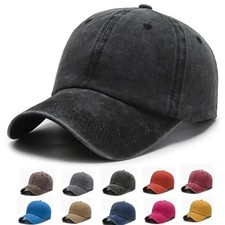 Cotton Baseball Cap Ball Dad Hat Adjustable Plain Solid Washed Men Premium 2026