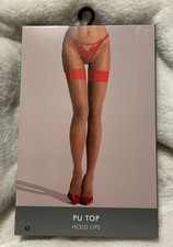 Ann Summers - PU TOP HOLD UPS - Stocking Sizes Medium 12-14 New Box