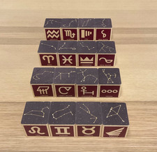 Uncle Goose Stars Constellation Wooden Blocks Set Of 16 Astronomy USAMade Zodiac