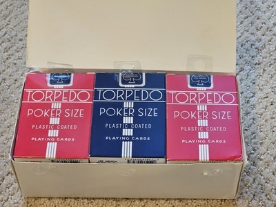 Lot 12 Decks Torpedo Bicycle Poker Playing Cards Rare NOS Vintage Ohio Made