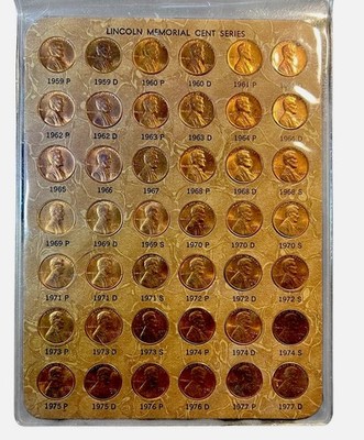 Lincoln Memorial Cent Series, covering the years 1959 to 1977 # 3787 | eBay