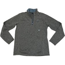 Eddie Bauer Men's Medium Radiator Fleece 1/4 Zip Pullover Top Hazelnut Brown NWT