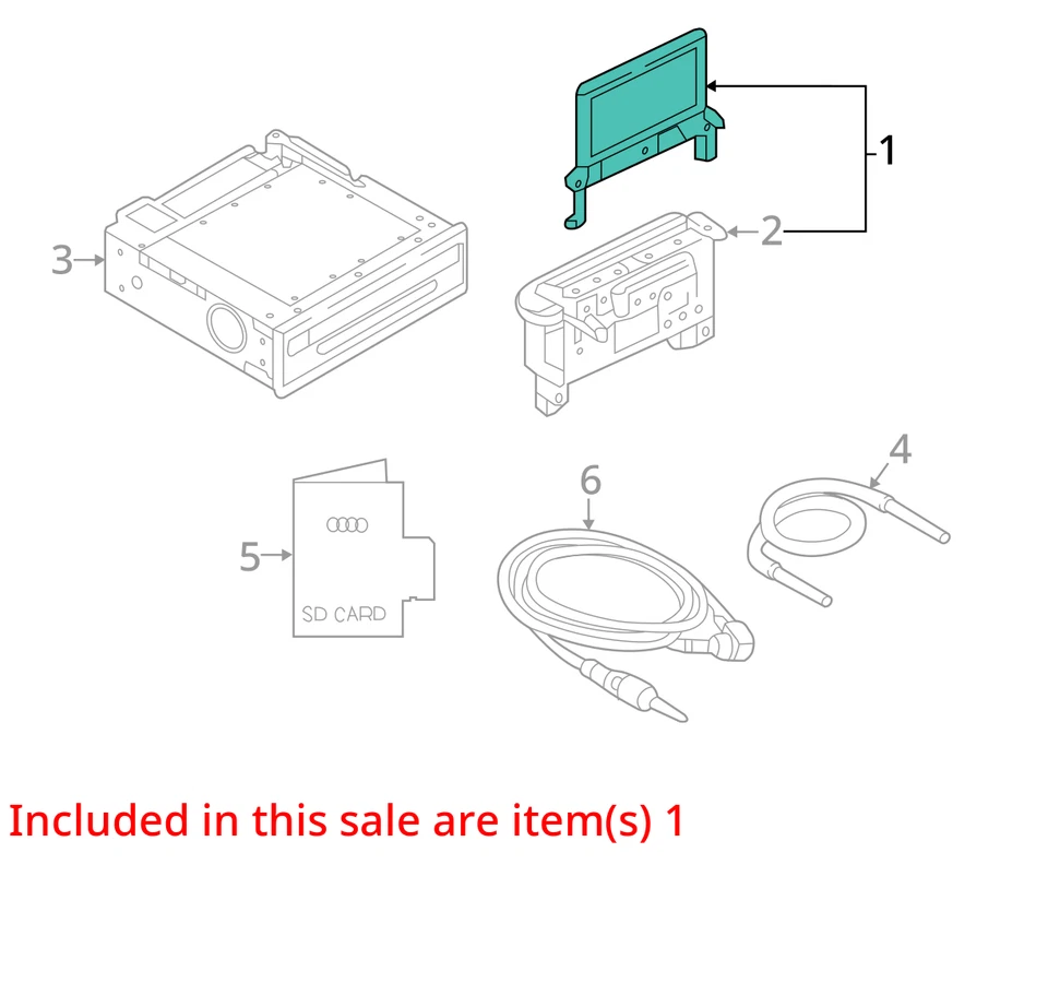 Pantalla Info-GPS-TV montada en tablero para AUDI Q7 2022725 17-19 Foto 3 de 4